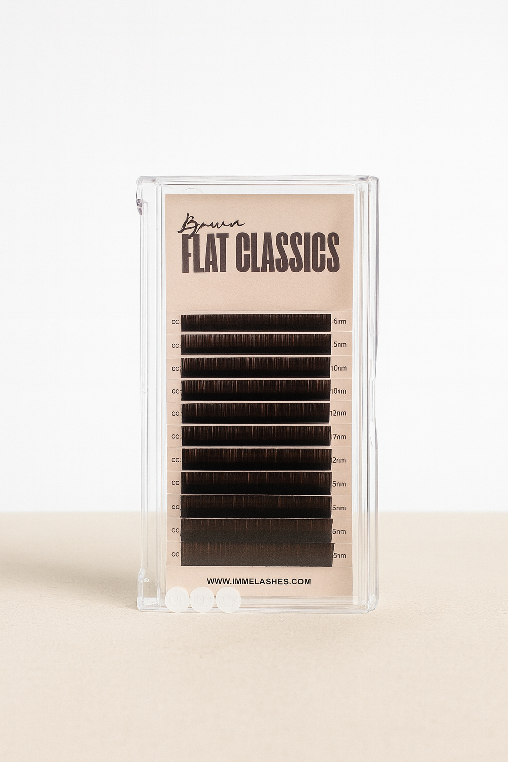 Brune klassiske FLATE vipper / 0,15 mix 8-15mm