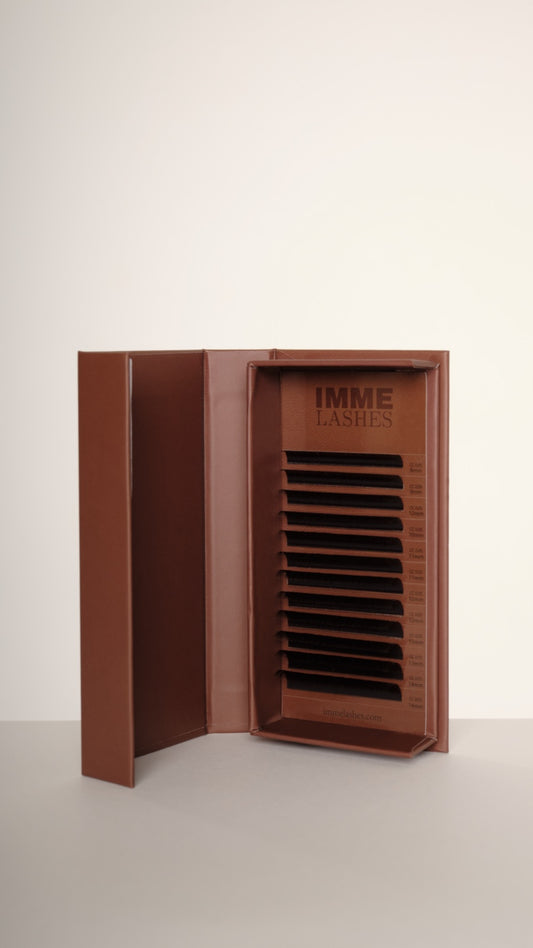 Sjokolade brune volume vipper/ mix 8-14mm