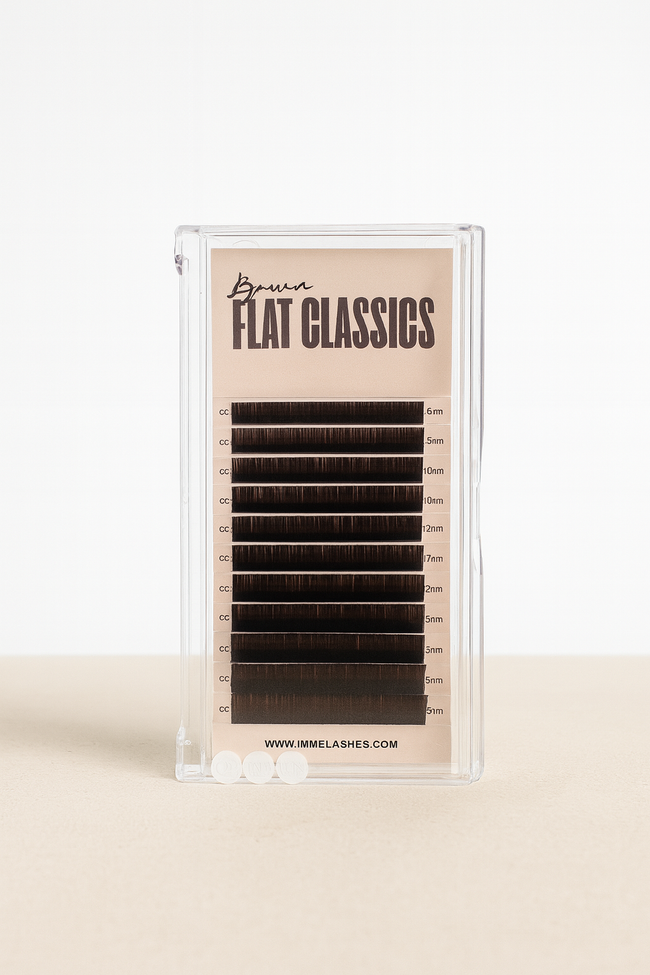 Ultra soft FLATE klassiske (brun) / 0,15 mix brett