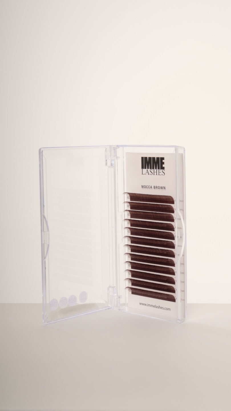 Mocca brune volume vipper/ 0,03 singel lengde brett